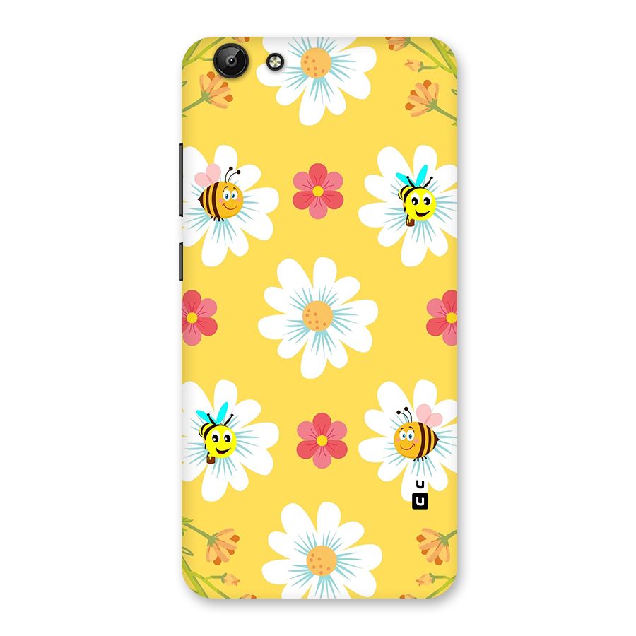 Happy Flowers Back Case for Vivo Y69