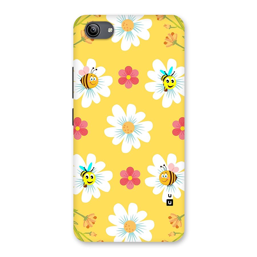 Happy Flowers Back Case for Vivo Y81i