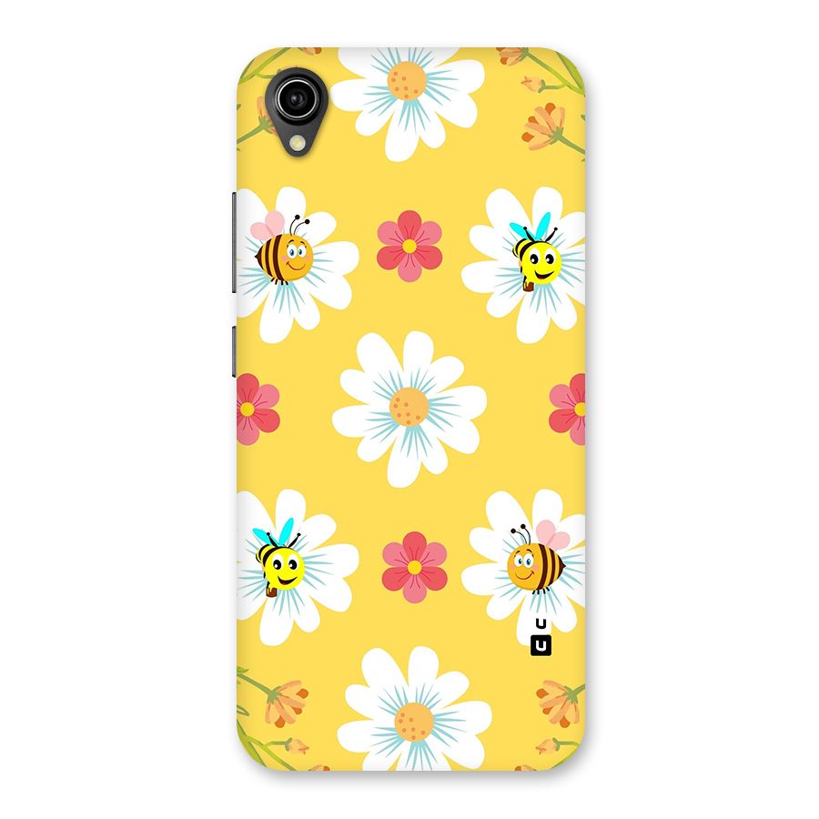 Happy Flowers Back Case for Vivo Y90