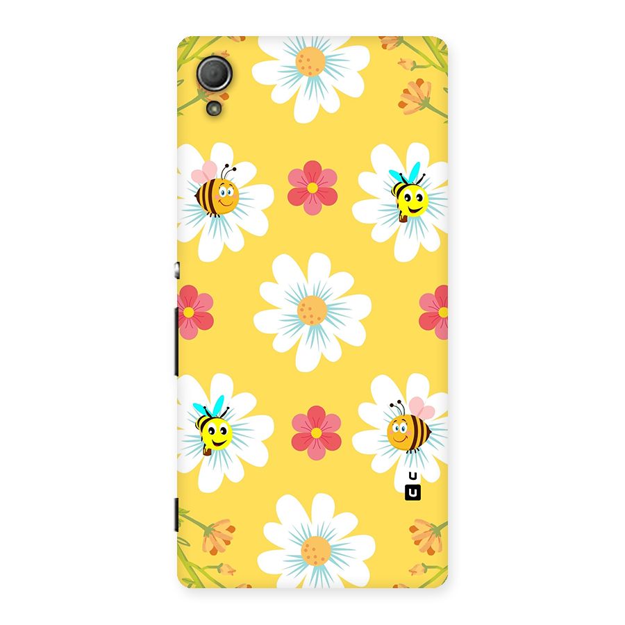 Happy Flowers Back Case for Xperia Z4