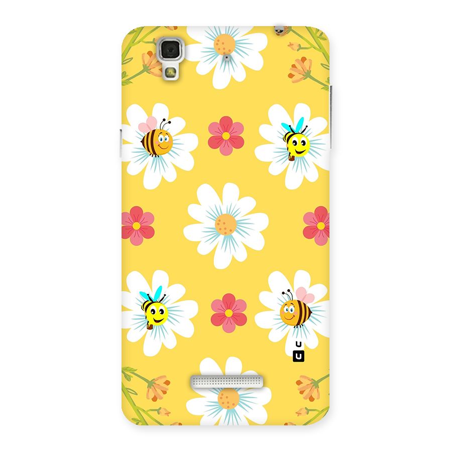 Happy Flowers Back Case for Yu Yureka