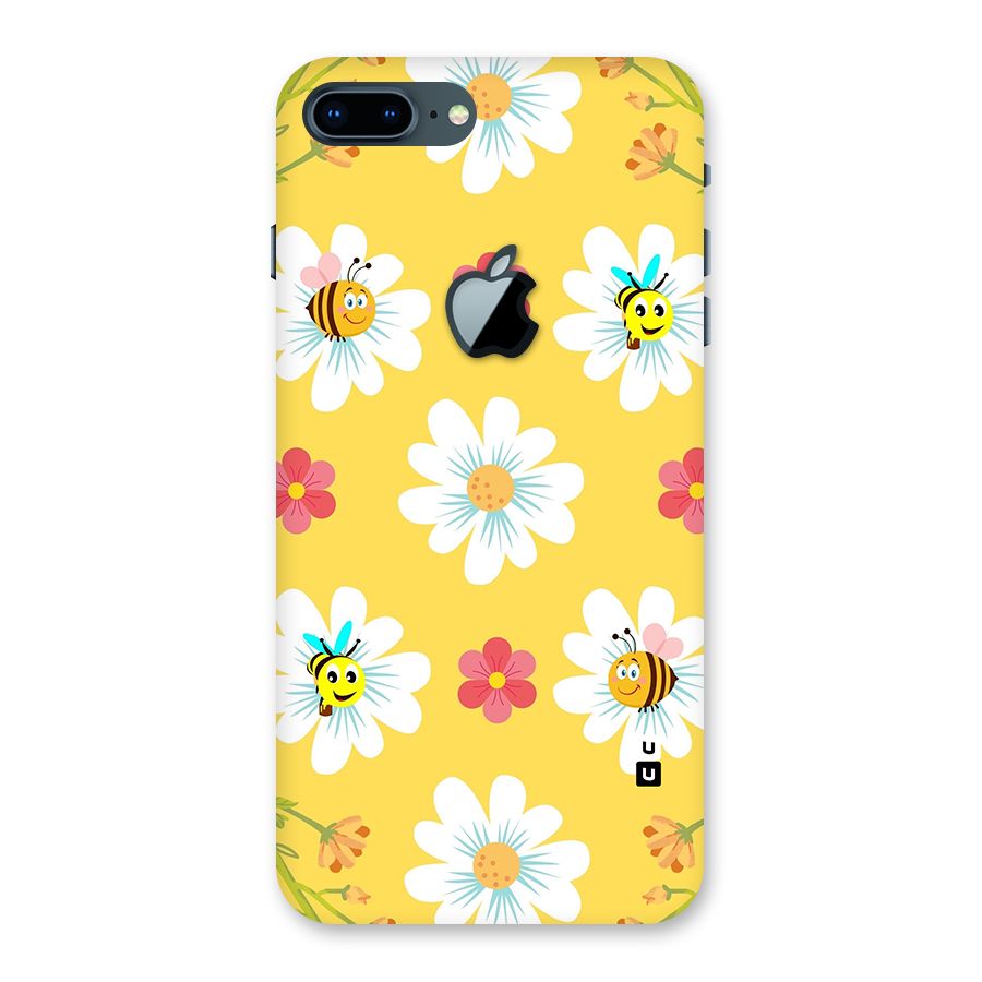 Happy Flowers Back Case for iPhone 7 Plus Apple Cut