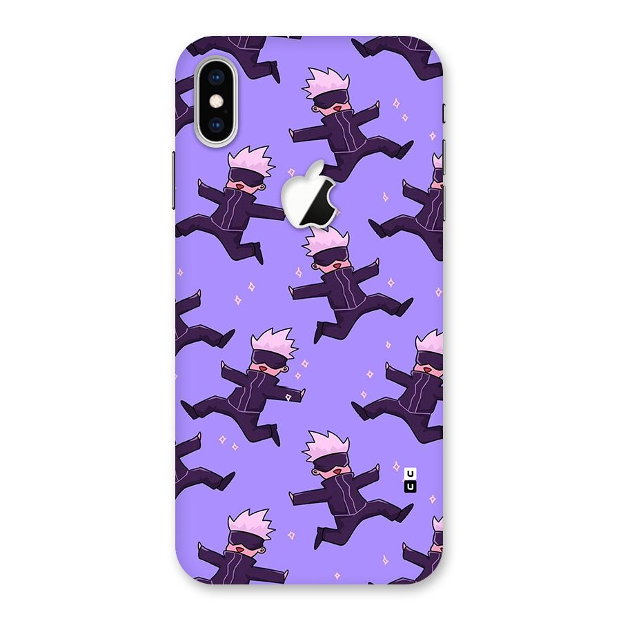 Happy Gojo Back Case for iPhone XS Max Apple Cut