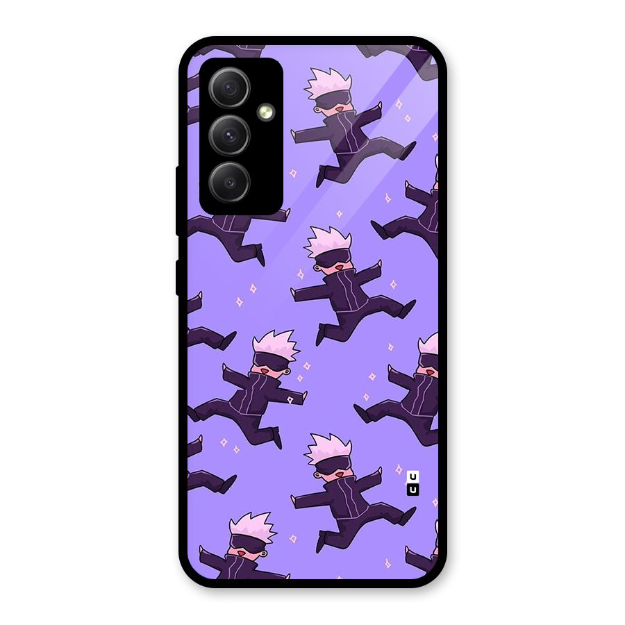 Happy Gojo Glass Back Case for Galaxy A34