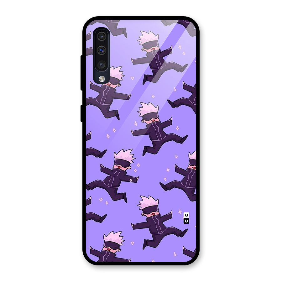 Happy Gojo Glass Back Case for Galaxy A50