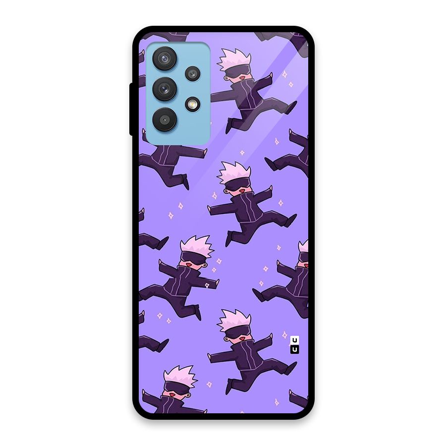 Happy Gojo Glass Back Case for Galaxy M32 5G