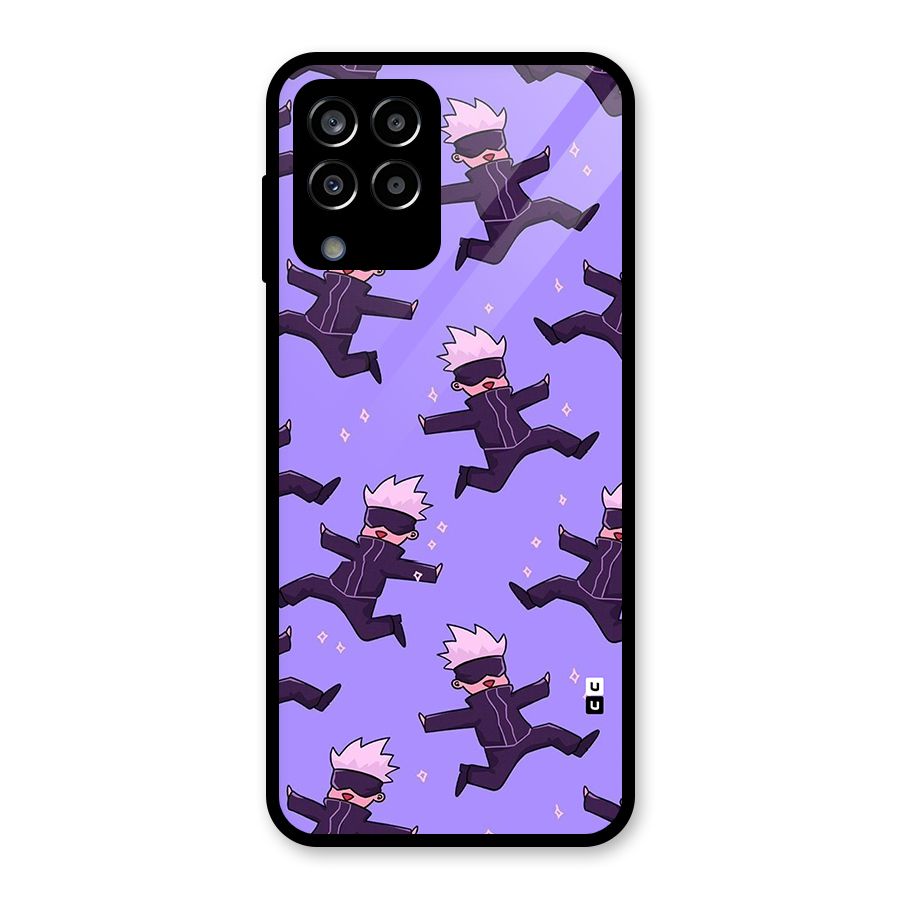 Happy Gojo Glass Back Case for Galaxy M33