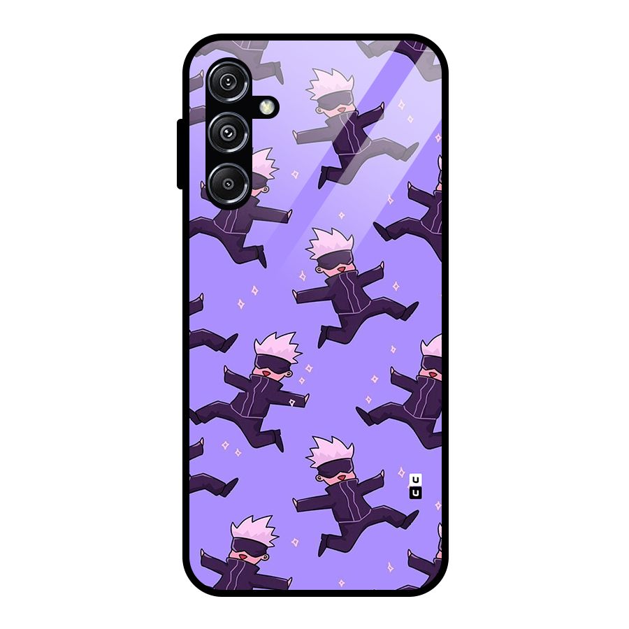 Happy Gojo Glass Back Case for Galaxy M34 5G