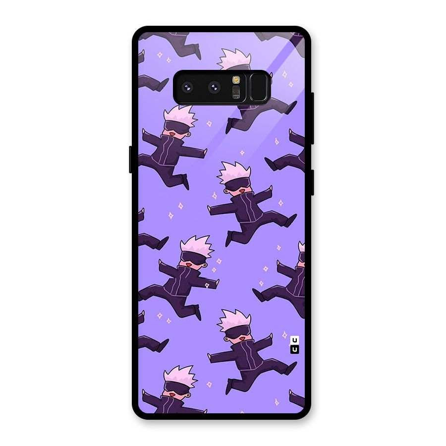 Happy Gojo Glass Back Case for Galaxy Note 8