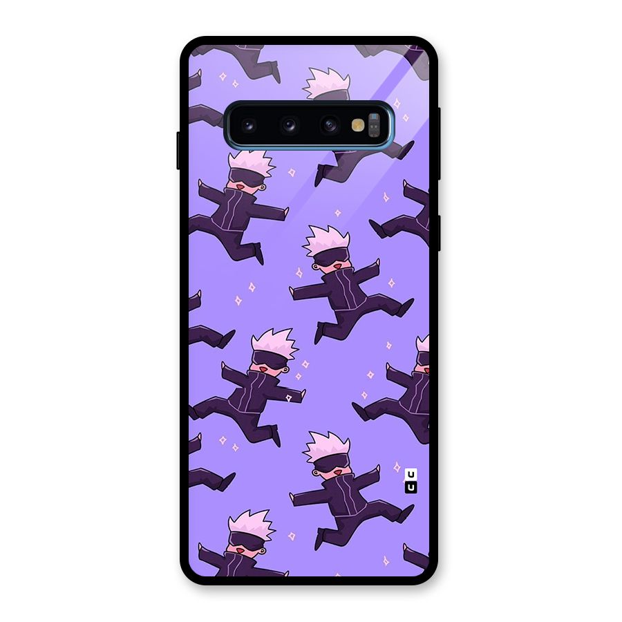 Happy Gojo Glass Back Case for Galaxy S10