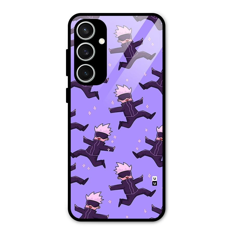 Happy Gojo Glass Back Case for Galaxy S23 FE