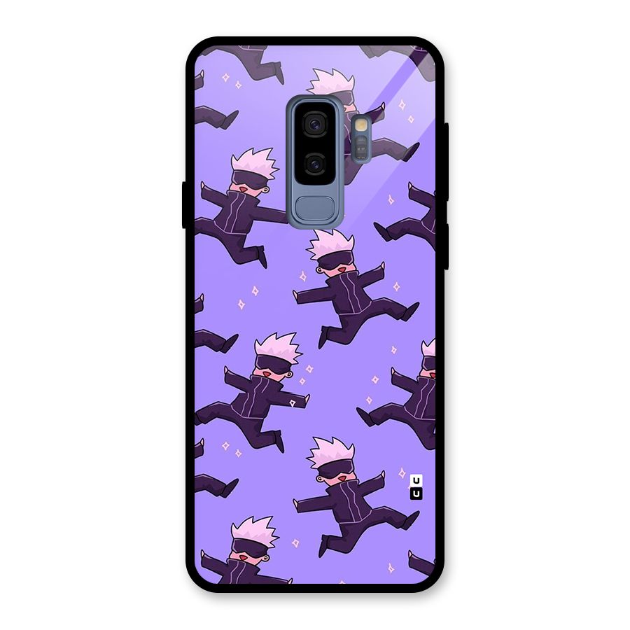 Happy Gojo Glass Back Case for Galaxy S9 Plus