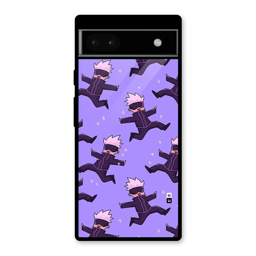 Happy Gojo Glass Back Case for Google Pixel 6a