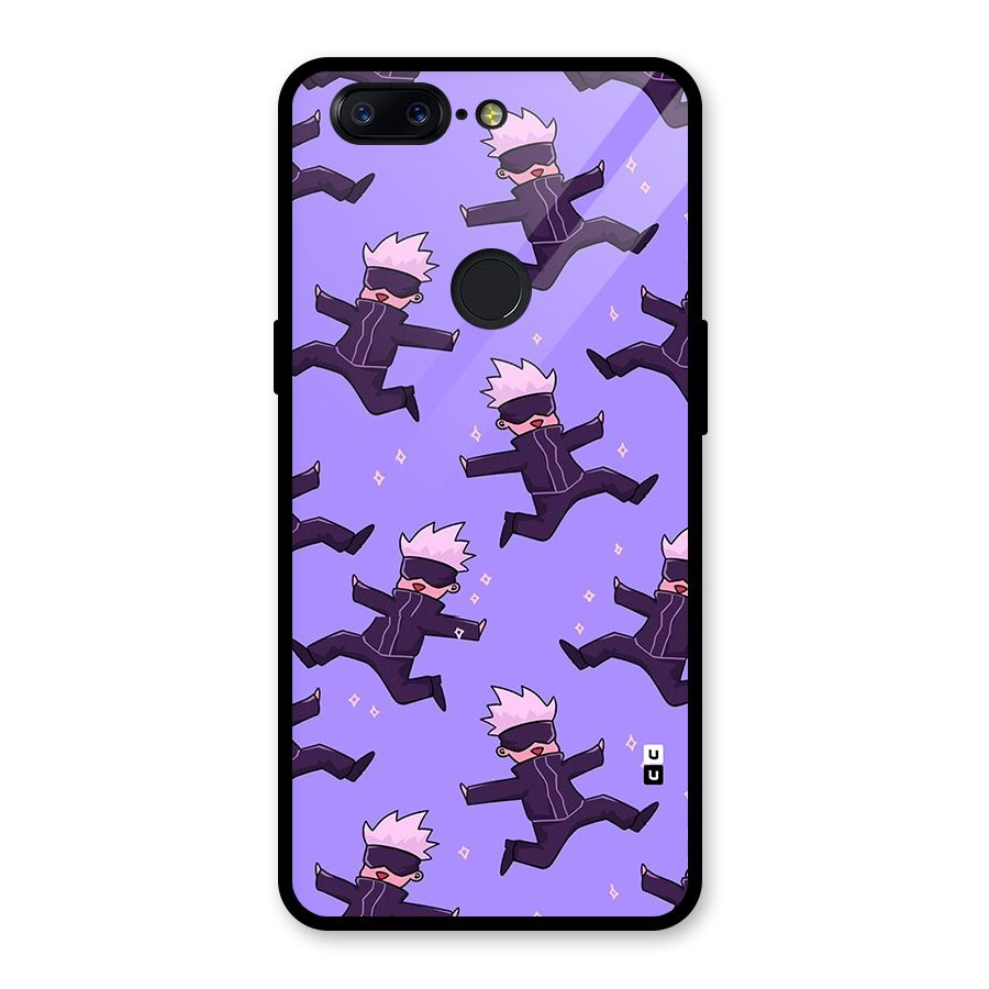 Happy Gojo Glass Back Case for OnePlus 5T