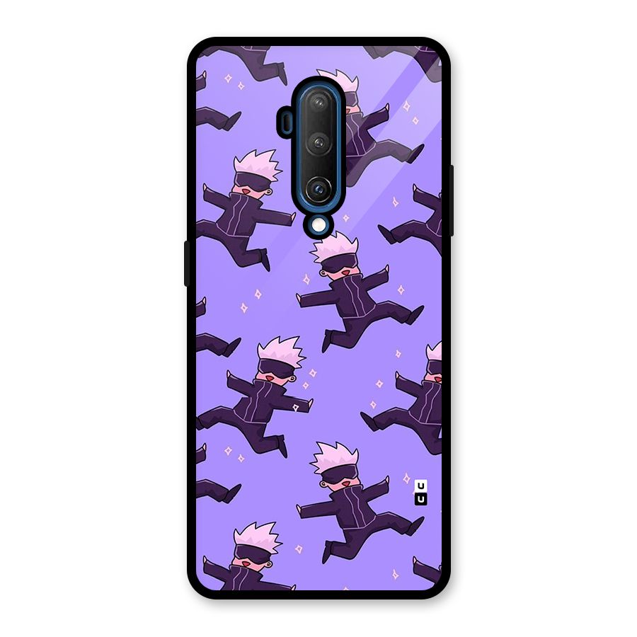 Happy Gojo Glass Back Case for OnePlus 7T Pro