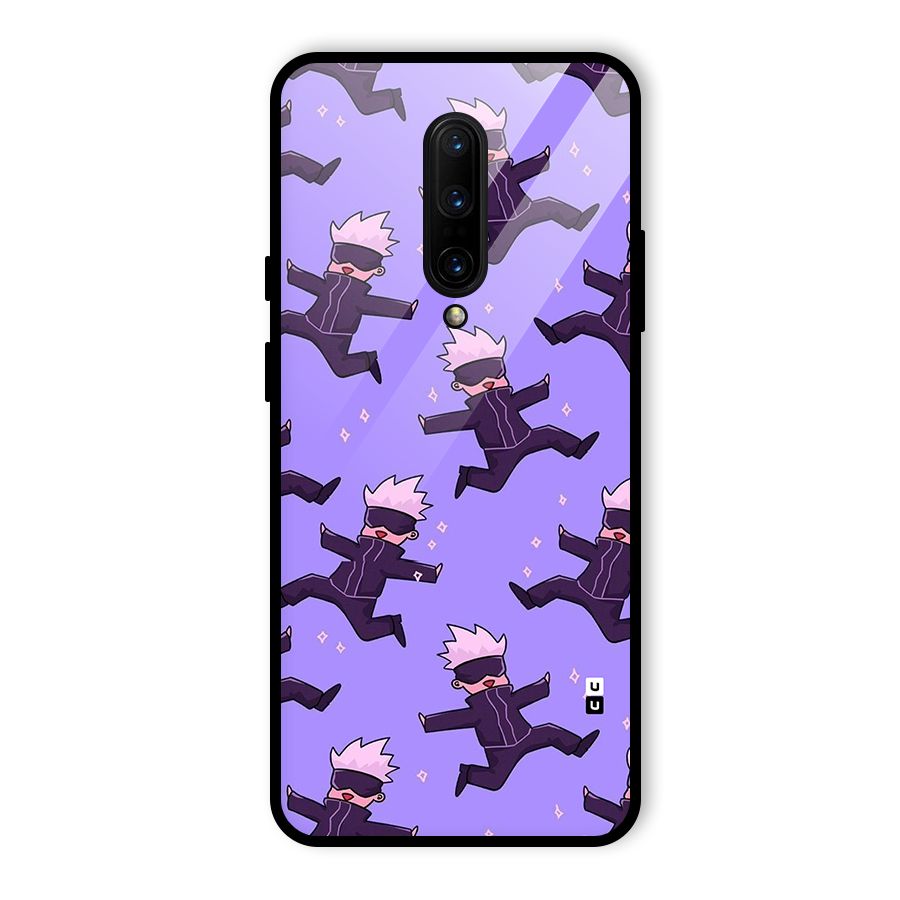 Happy Gojo Glass Back Case for OnePlus 7 Pro