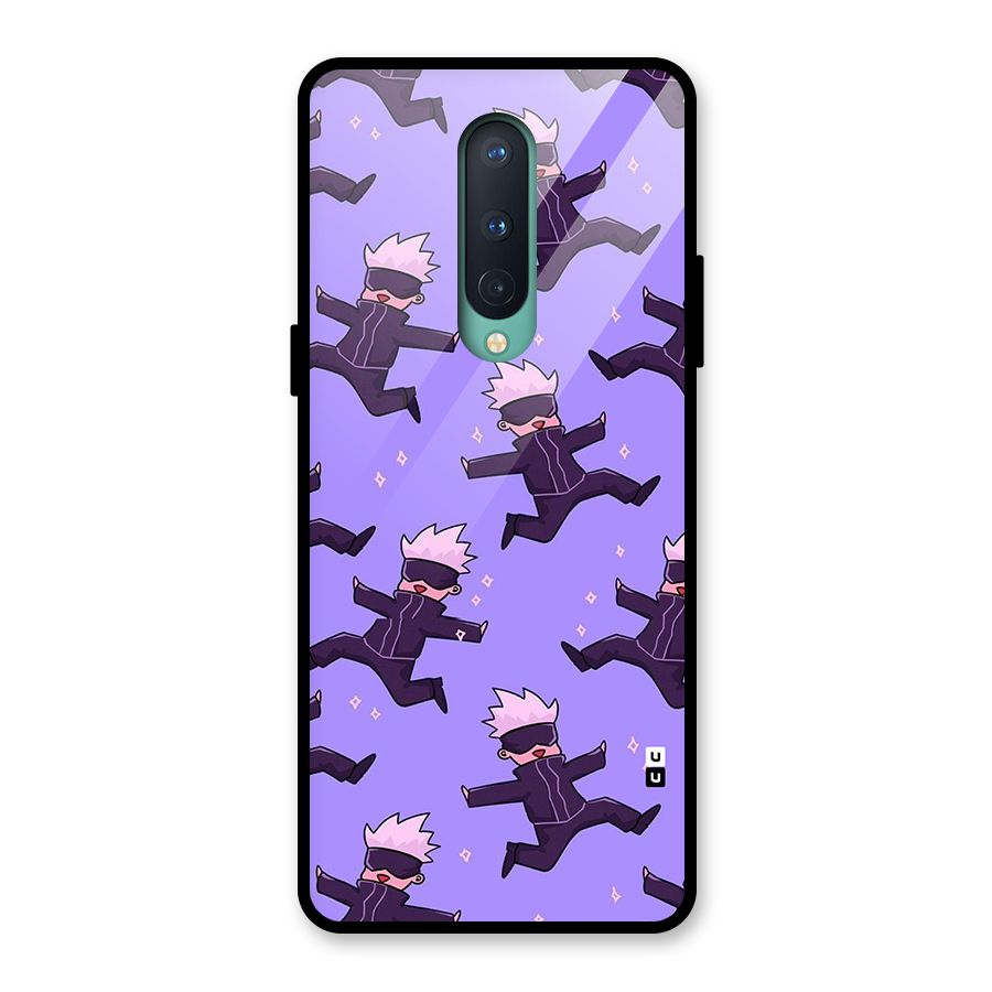 Happy Gojo Glass Back Case for OnePlus 8