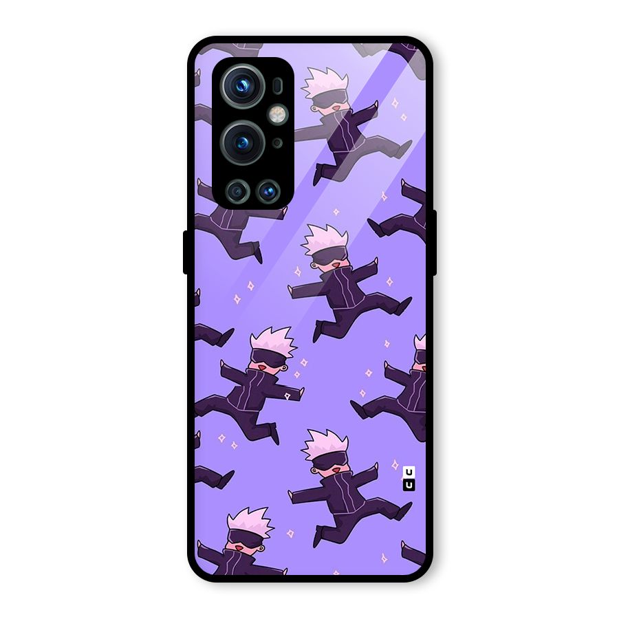 Happy Gojo Glass Back Case for OnePlus 9 Pro