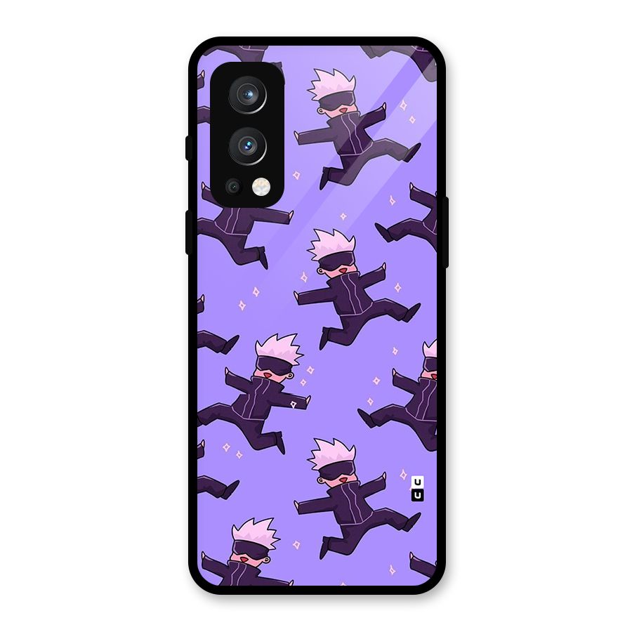 Happy Gojo Glass Back Case for OnePlus Nord 2 5G