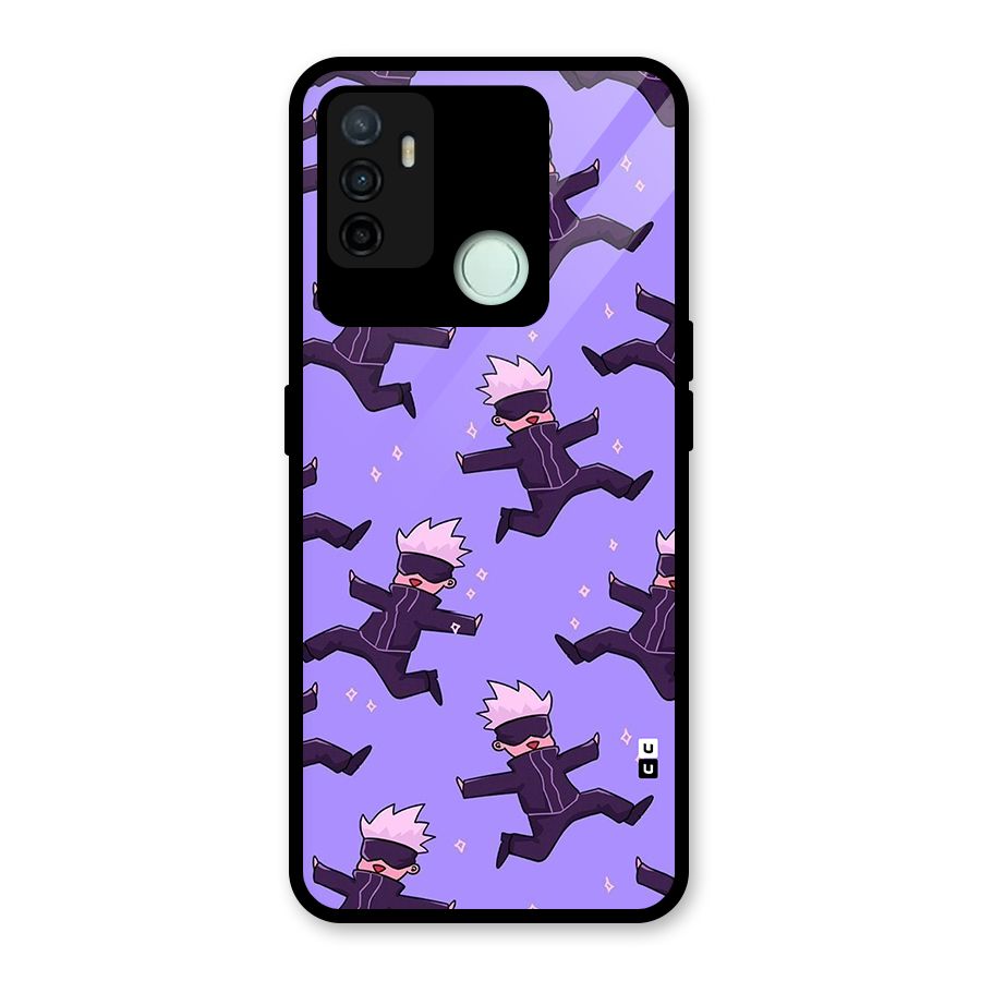 Happy Gojo Glass Back Case for Oppo A53