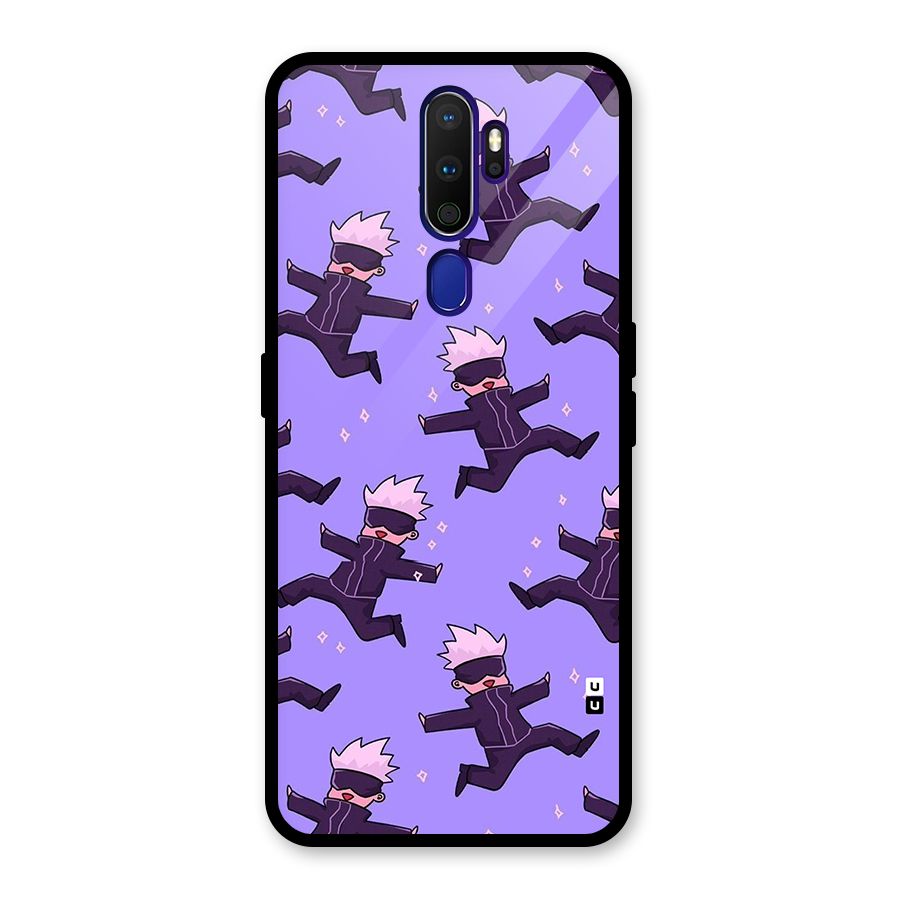 Happy Gojo Glass Back Case for Oppo A9 (2020)