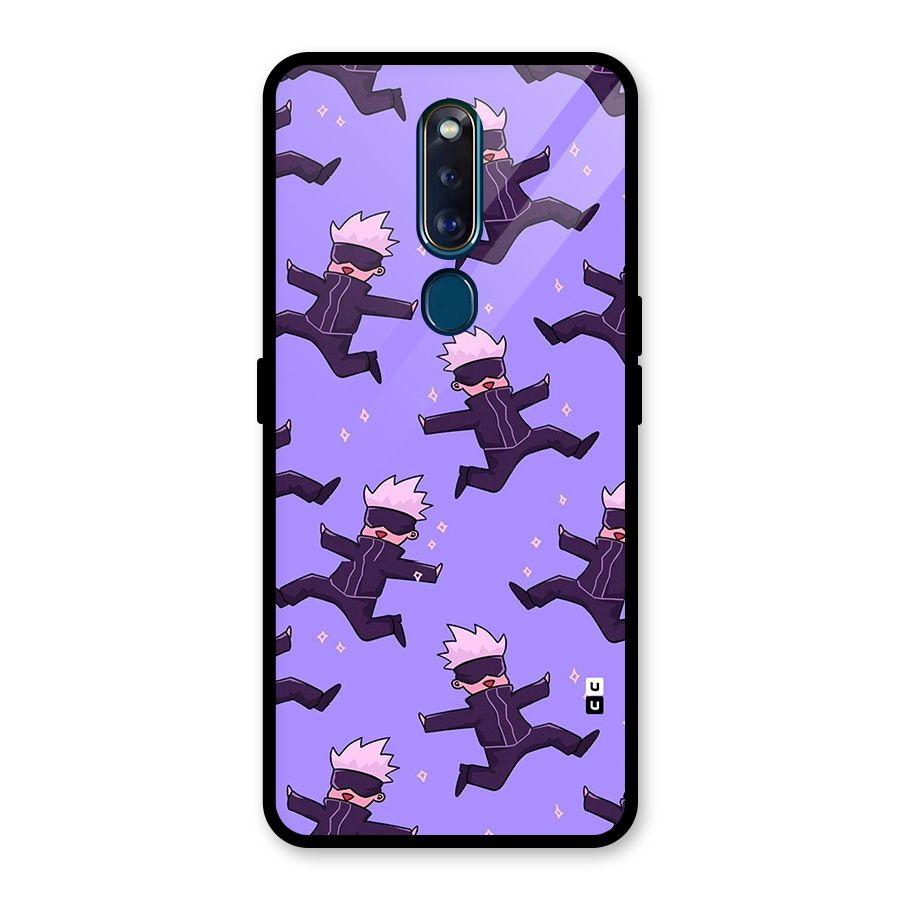 Happy Gojo Glass Back Case for Oppo F11 Pro