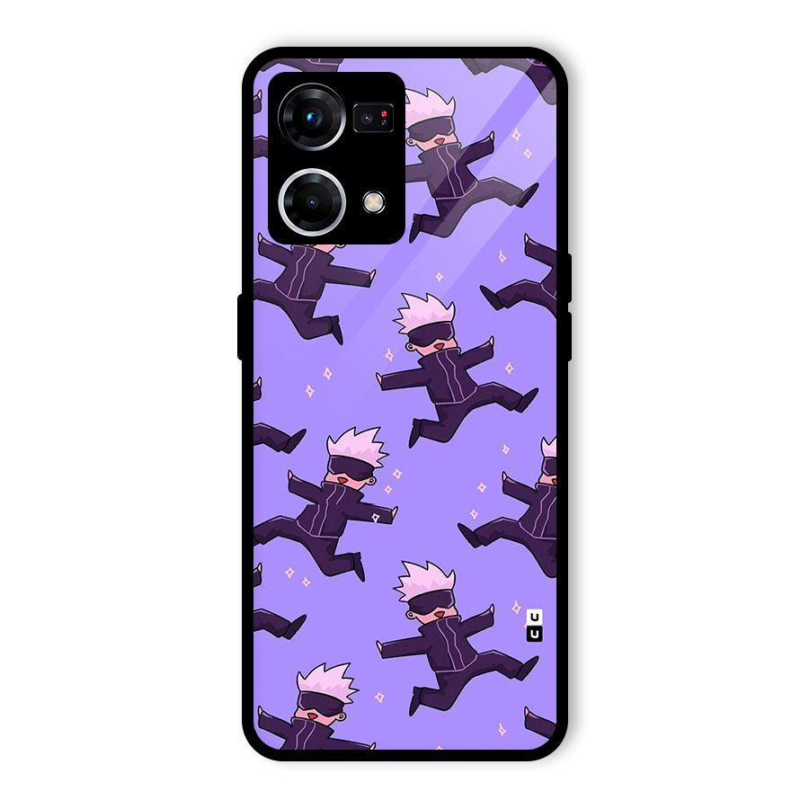 Happy Gojo Glass Back Case for Oppo F21 Pro 5G