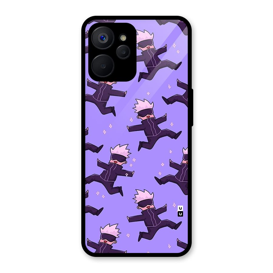 Happy Gojo Glass Back Case for Realme 9i 5G