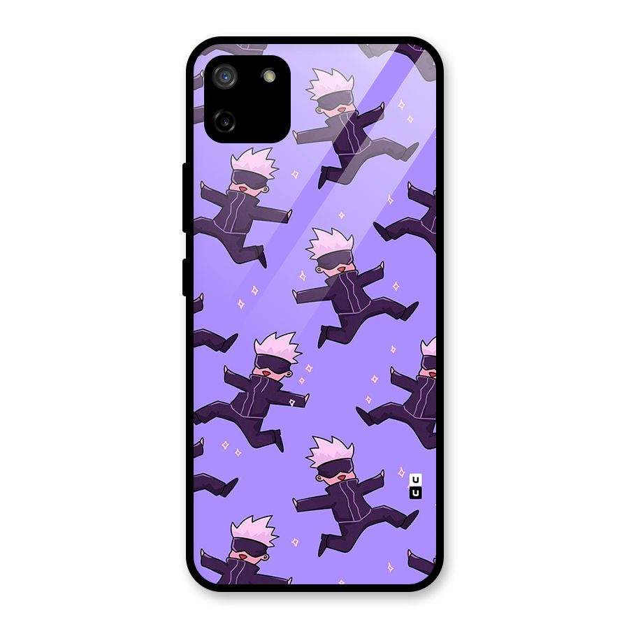 Happy Gojo Glass Back Case for Realme C11