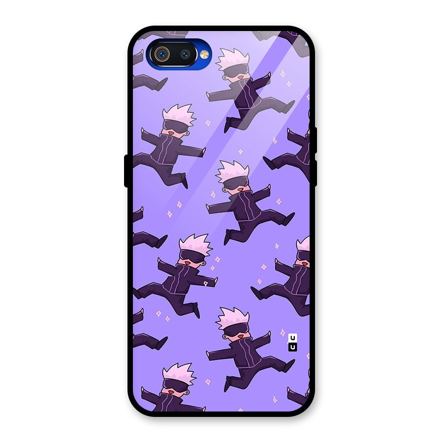 Happy Gojo Glass Back Case for Realme C2