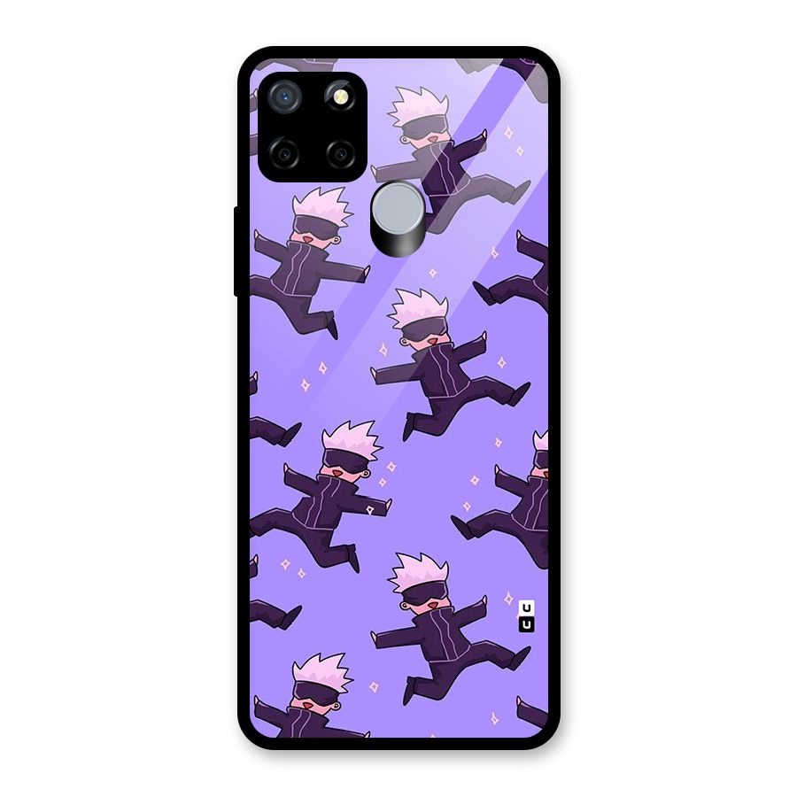 Happy Gojo Glass Back Case for Realme Narzo 20