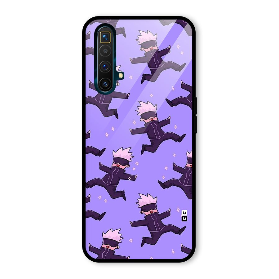 Happy Gojo Glass Back Case for Realme X3 SuperZoom