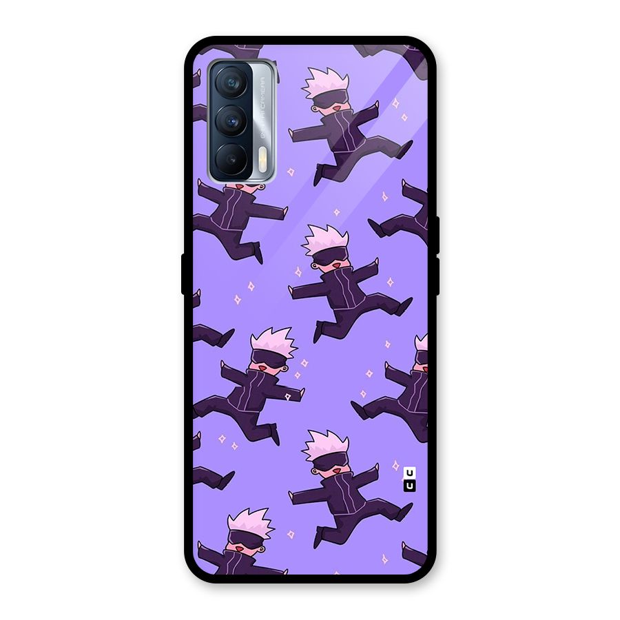 Happy Gojo Glass Back Case for Realme X7