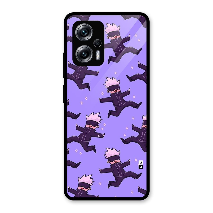 Happy Gojo Glass Back Case for Redmi K50i
