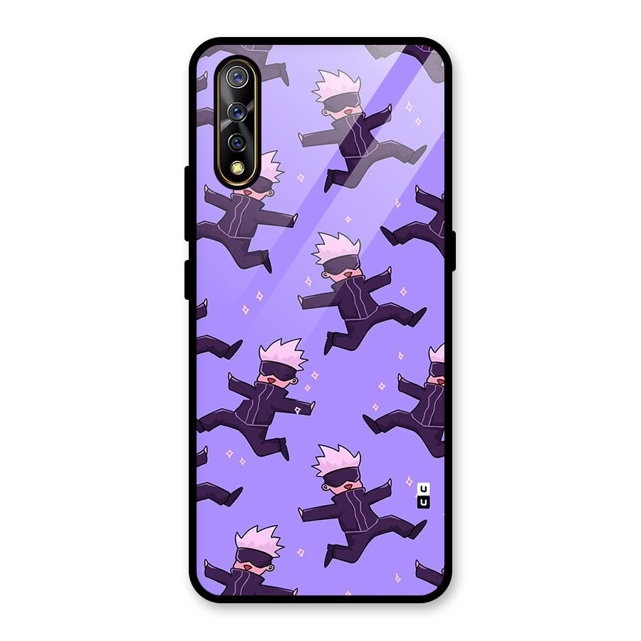 Happy Gojo Glass Back Case for Vivo S1