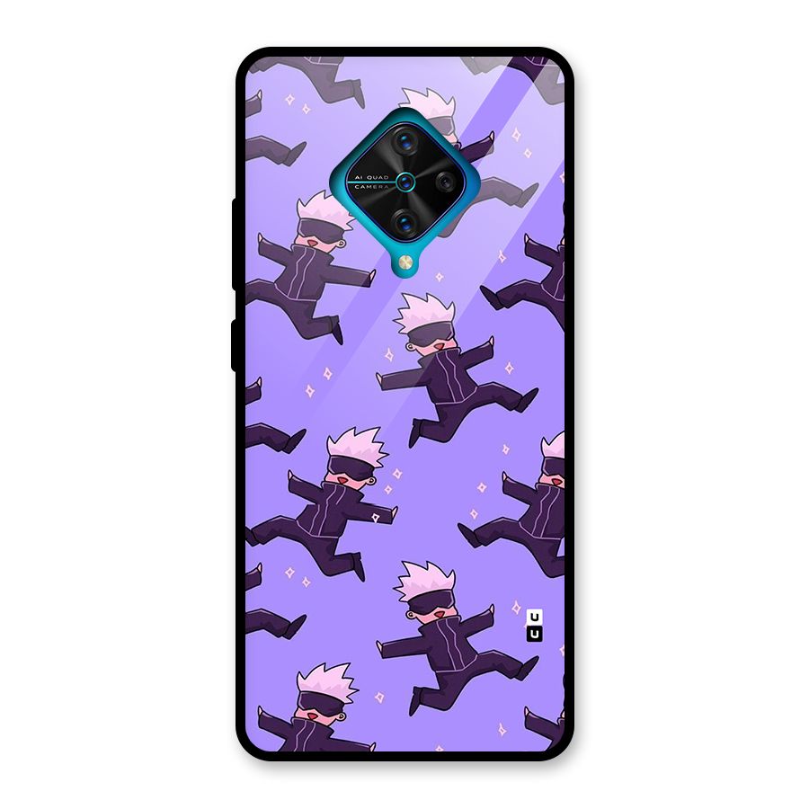 Happy Gojo Glass Back Case for Vivo S1 Pro