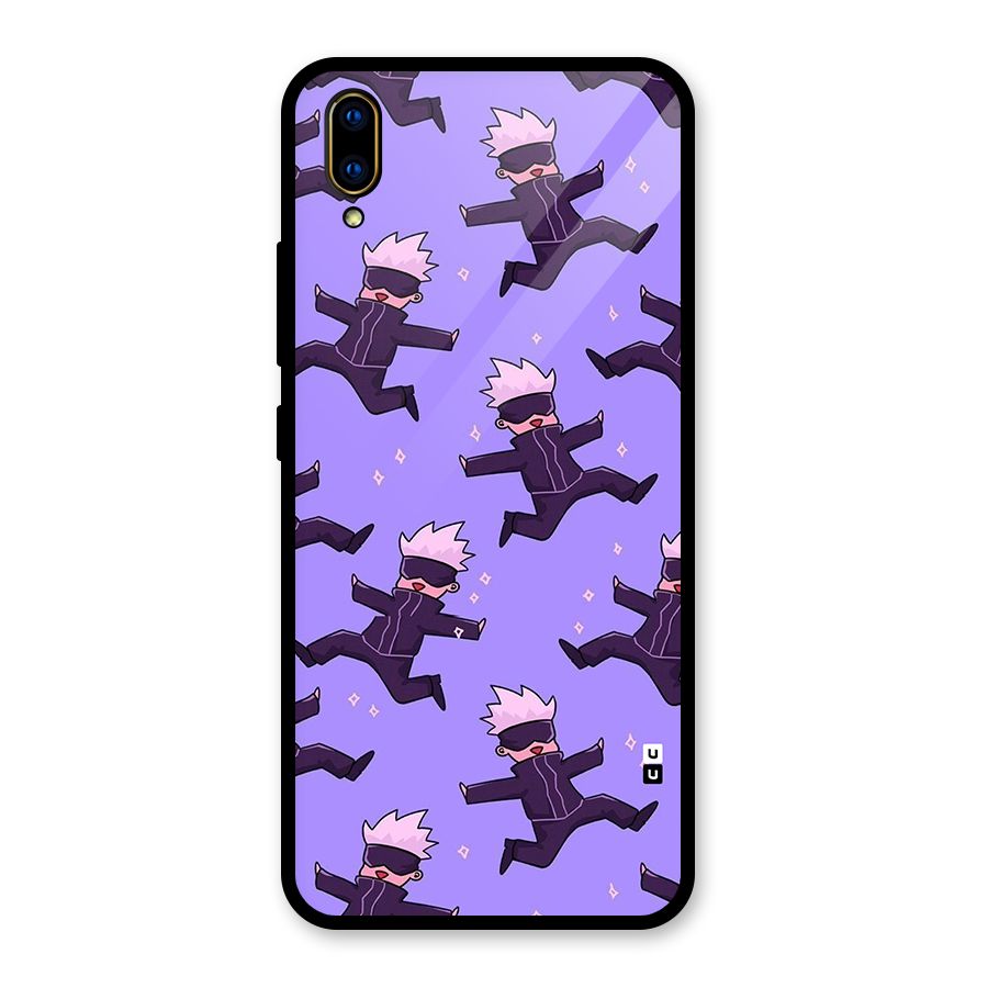 Happy Gojo Glass Back Case for Vivo V11 Pro