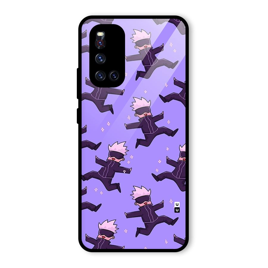 Happy Gojo Glass Back Case for Vivo V19