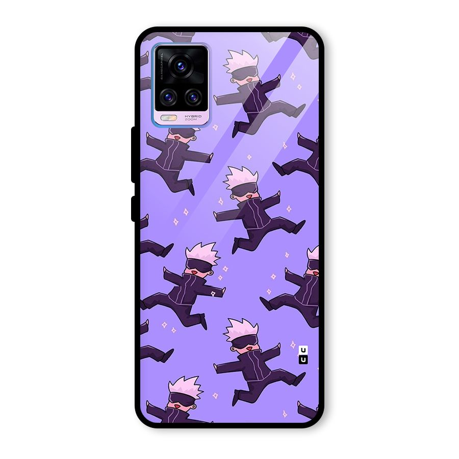 Happy Gojo Glass Back Case for Vivo V20 Pro