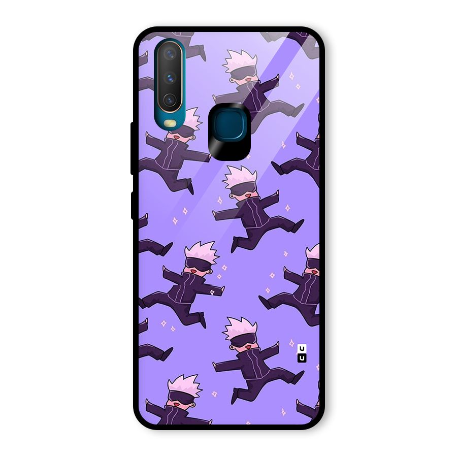 Happy Gojo Glass Back Case for Vivo Y17