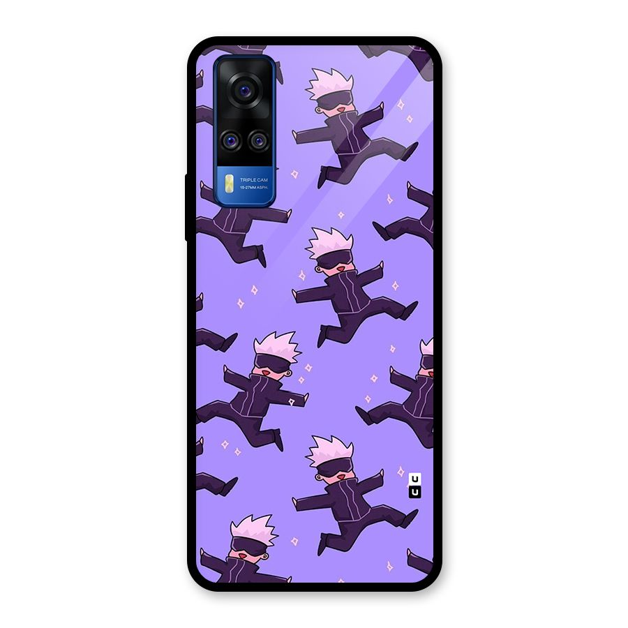 Happy Gojo Glass Back Case for Vivo Y31