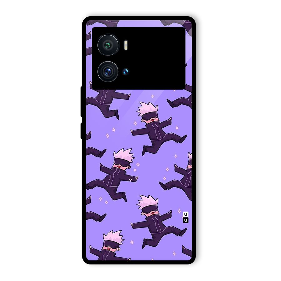 Happy Gojo Glass Back Case for Vivo iQOO 9 Pro