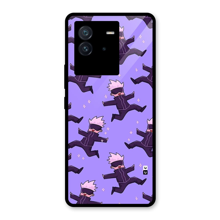 Happy Gojo Glass Back Case for Vivo iQOO Neo 6 5G