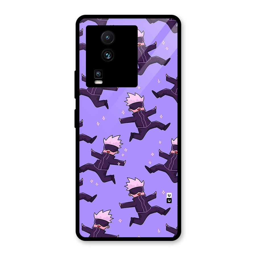 Happy Gojo Glass Back Case for Vivo iQOO Neo 7 Pro
