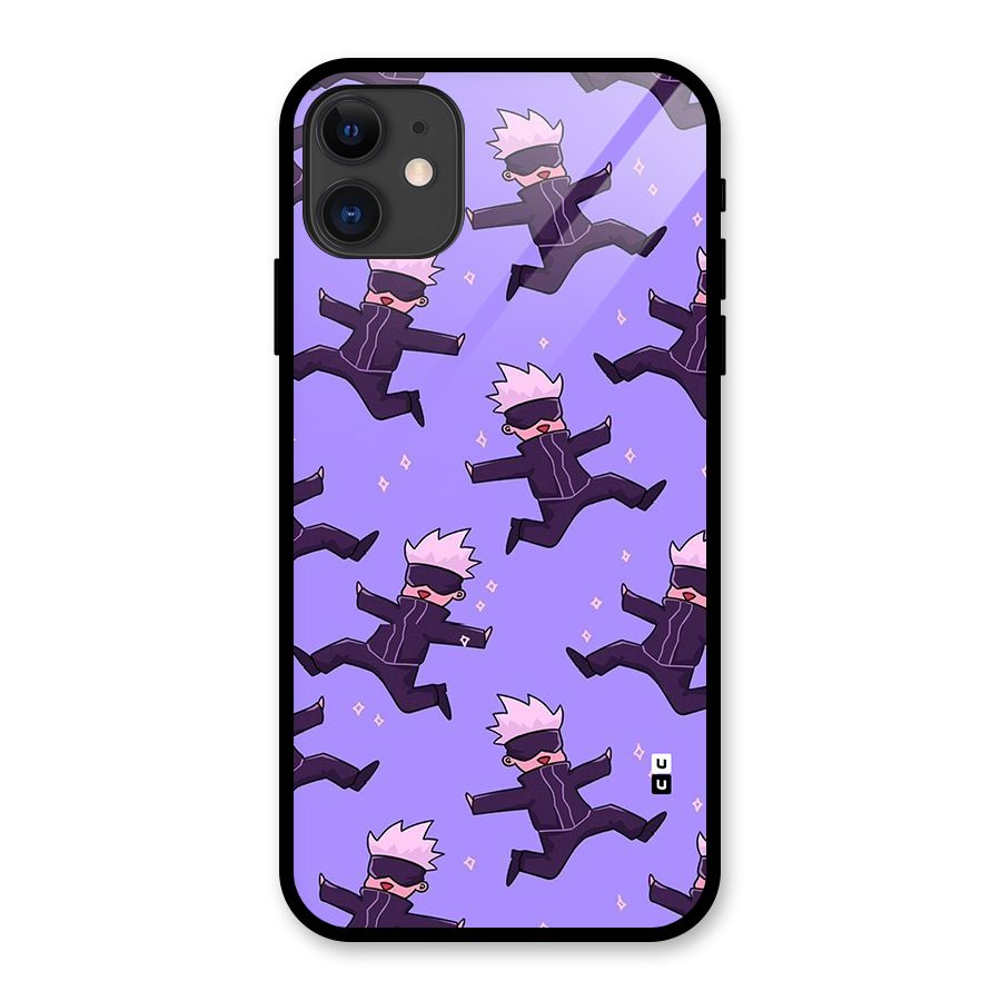 Happy Gojo Glass Back Case for iPhone 11