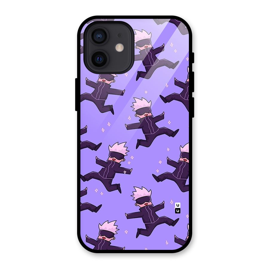 Happy Gojo Glass Back Case for iPhone 12