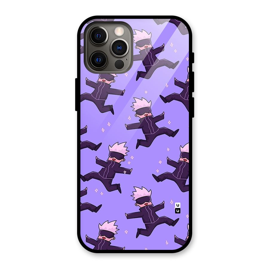 Happy Gojo Glass Back Case for iPhone 12 Pro