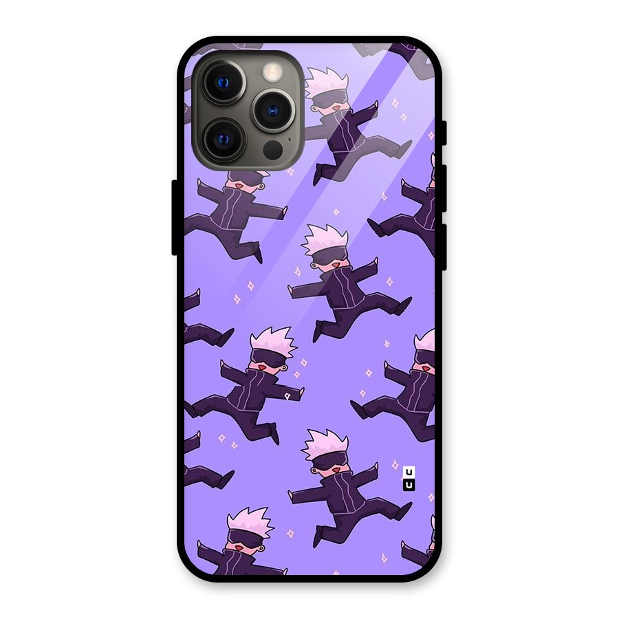 Happy Gojo Glass Back Case for iPhone 12 Pro Max
