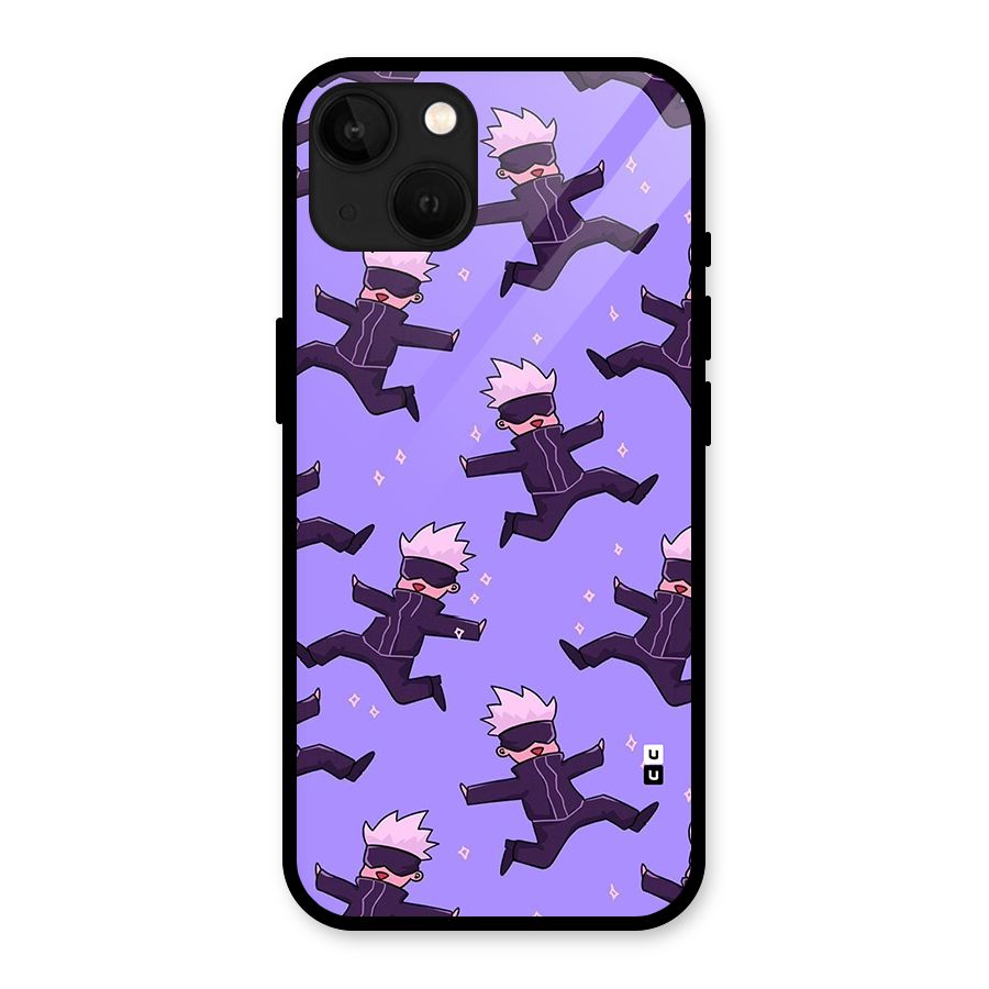 Happy Gojo Glass Back Case for iPhone 13