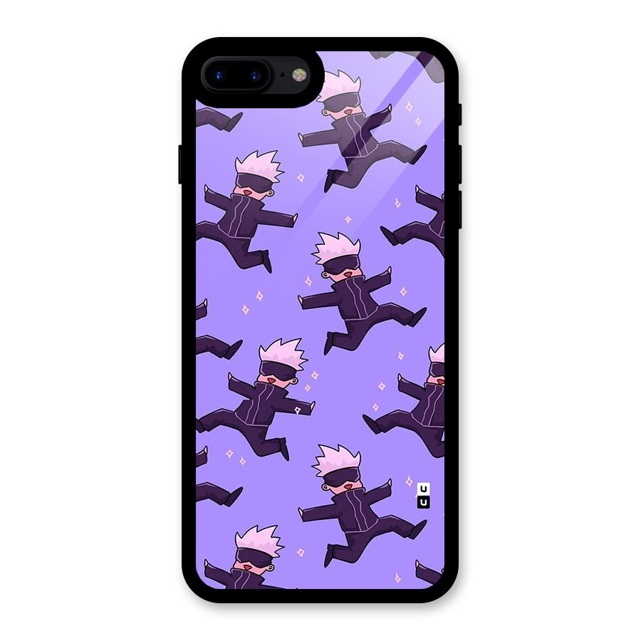 Happy Gojo Glass Back Case for iPhone 8 Plus